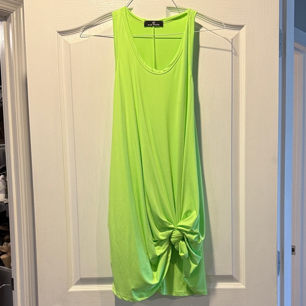 Neon Green Sleeveless Dress